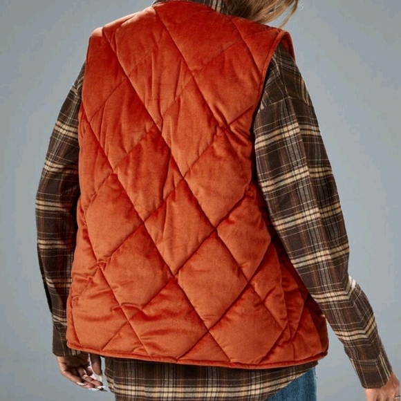 French Chic Casual Lightweight Puffer Vest/Cardigan For Women - Picture 3 of 7